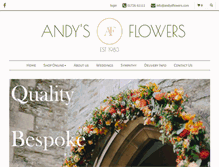 Tablet Screenshot of andysflowers.com